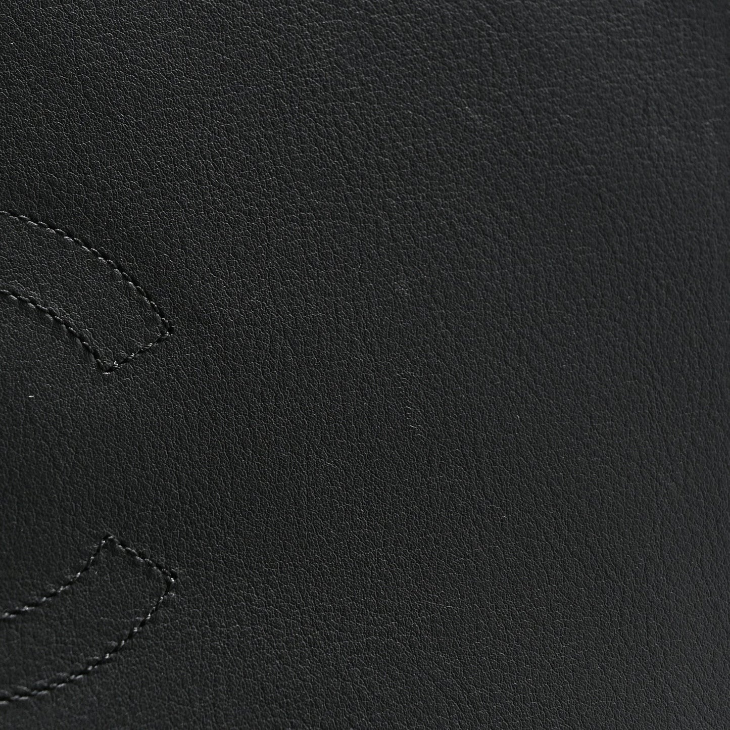 Calfskin Chevron Quilted Large Statement Flap Black