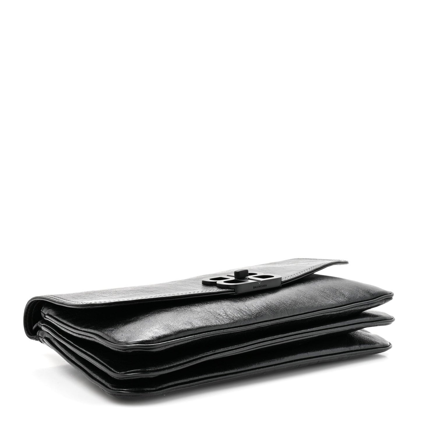 Calfskin Medium BB Soft Flap Bag Black