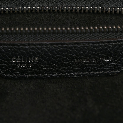 Drummed Calfskin Micro Luggage Black
