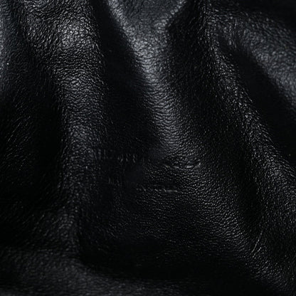 Calfskin Matelasse Monochrome Monogram Mini Lou Camera Bag Black