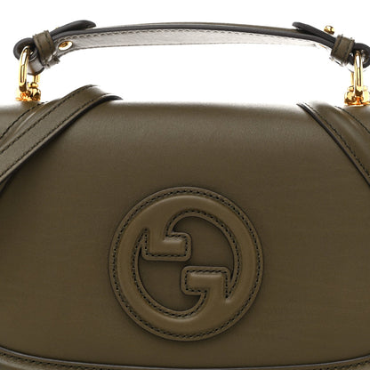 Roxy Calfskin Medium Blondie Top Handle Bag Forest Green