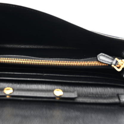 Vitello Move Metal Oro Chain Wallet Black