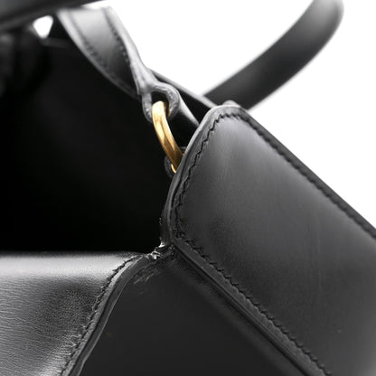 Box Calfskin Mini Voltaire Shoulder Bag Black