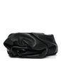 Lambskin Rose Clutch Black