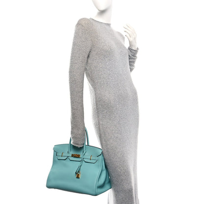 Togo BIRKIN 35 Bleu Atoll