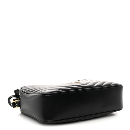 Calfskin Matelasse Monogram Lou Camera Bag Black