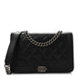 Caviar Quilted Boy Wallet On Chain WOC Black