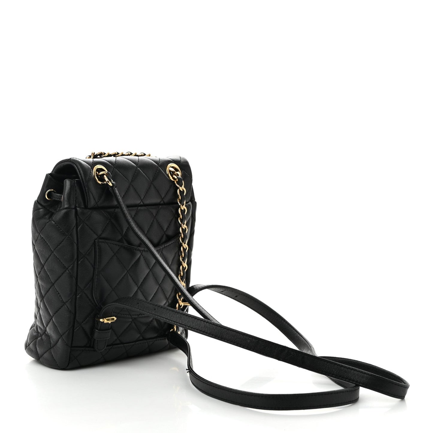 Lambskin Quilted Mini Urban Spirit Backpack Black