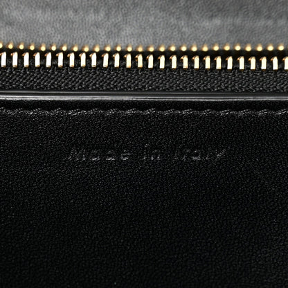 Box Calfskin Medium Classic Box Flap Bag Black