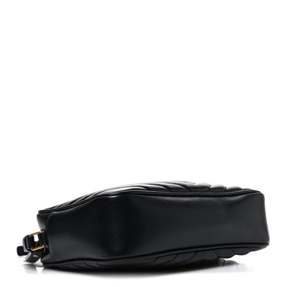 Calfskin Matelasse Monogram Lou Camera Bag Black