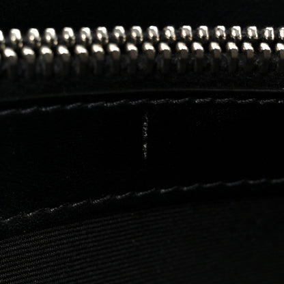Calfskin Y Quilted Monogram Medium Loulou Chain Satchel Black
