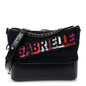 Tweed Calfskin Quilted Medium Gabrielle Hobo Black Blue