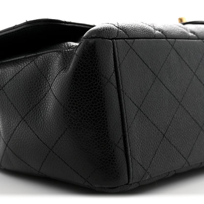 Caviar Quilted Maxi Double Flap Black