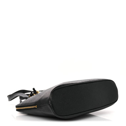 Caviar Large CC Shoulder Bag Black