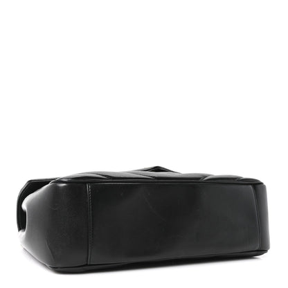 Lambskin Chevron Quilted Large LouLou Black