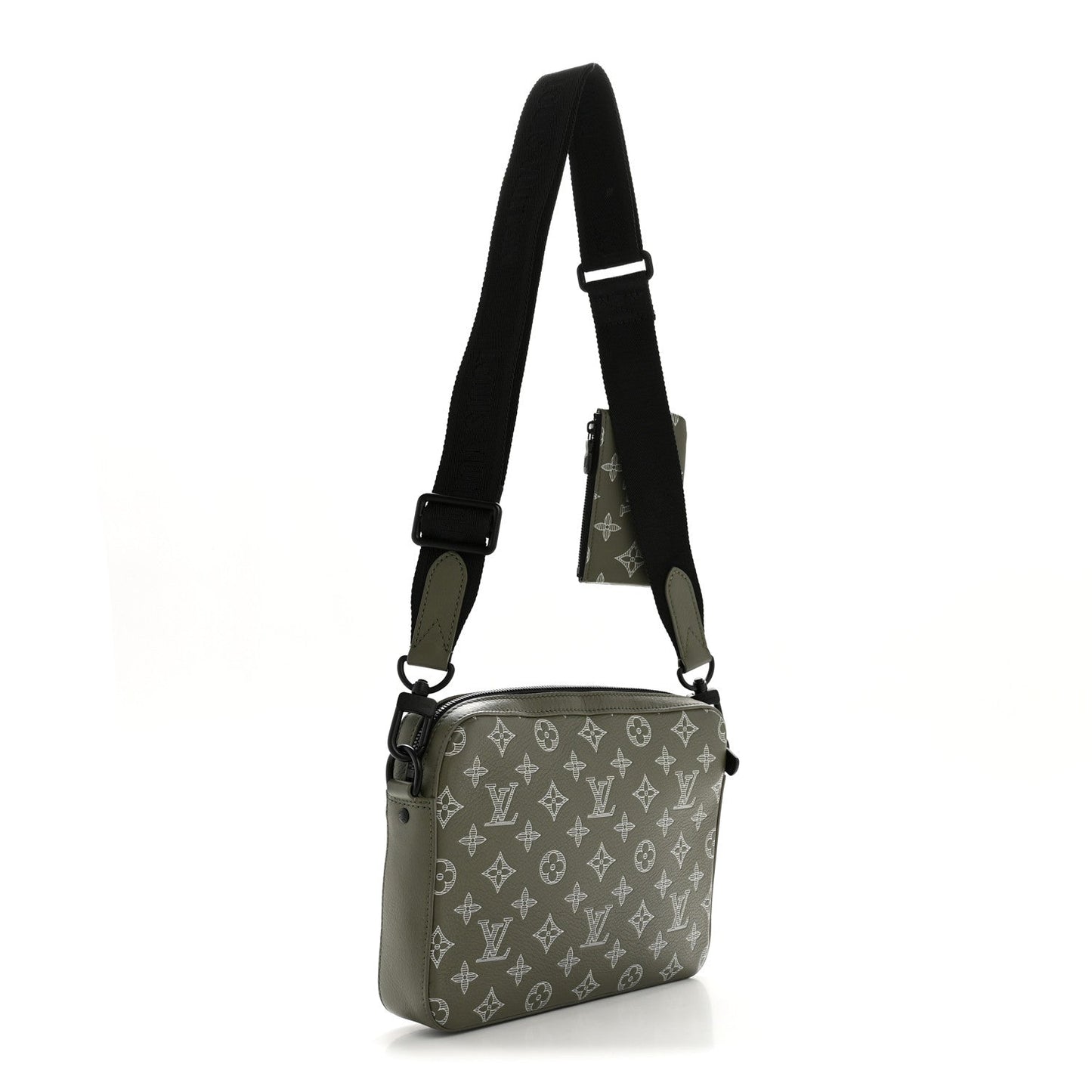 Monogram Shadow G65 Trio Messenger Olive Green