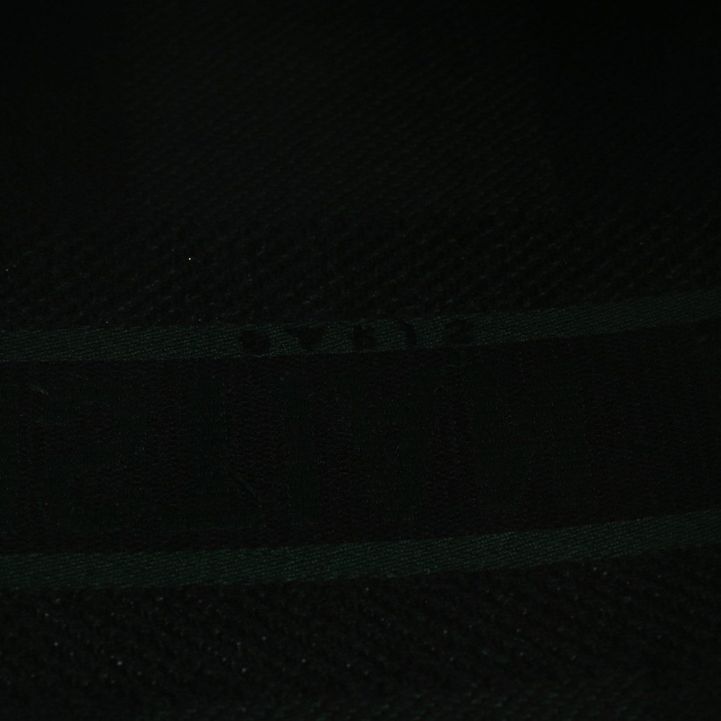 Canvas Embroidered Large Checkered Book Tote Black Green