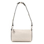 Sakai Be Green Calfskin Diagonal Stitched Mini Blondie Barrel Shoulder Bag Mystic White
