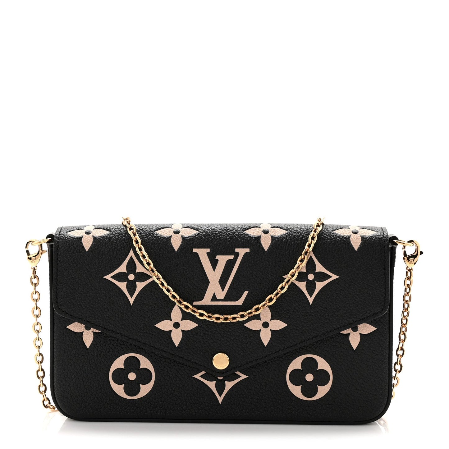 Empreinte Monogram Giant Felicie Pochette Black Beige