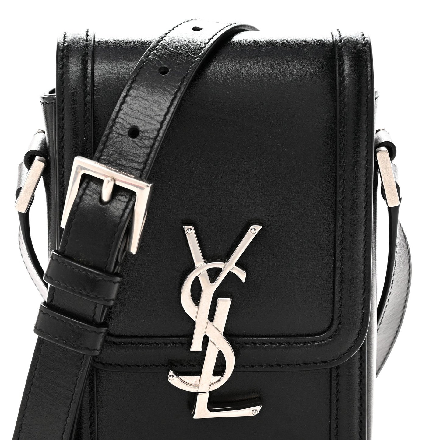 Smooth Calfskin Mini Solferino Satchel Black