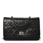 Aged Calfskin Quilted Reissue Wallet On Chain WOC Black
