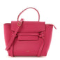 Grained Calfskin Nano Belt Bag Raspberry