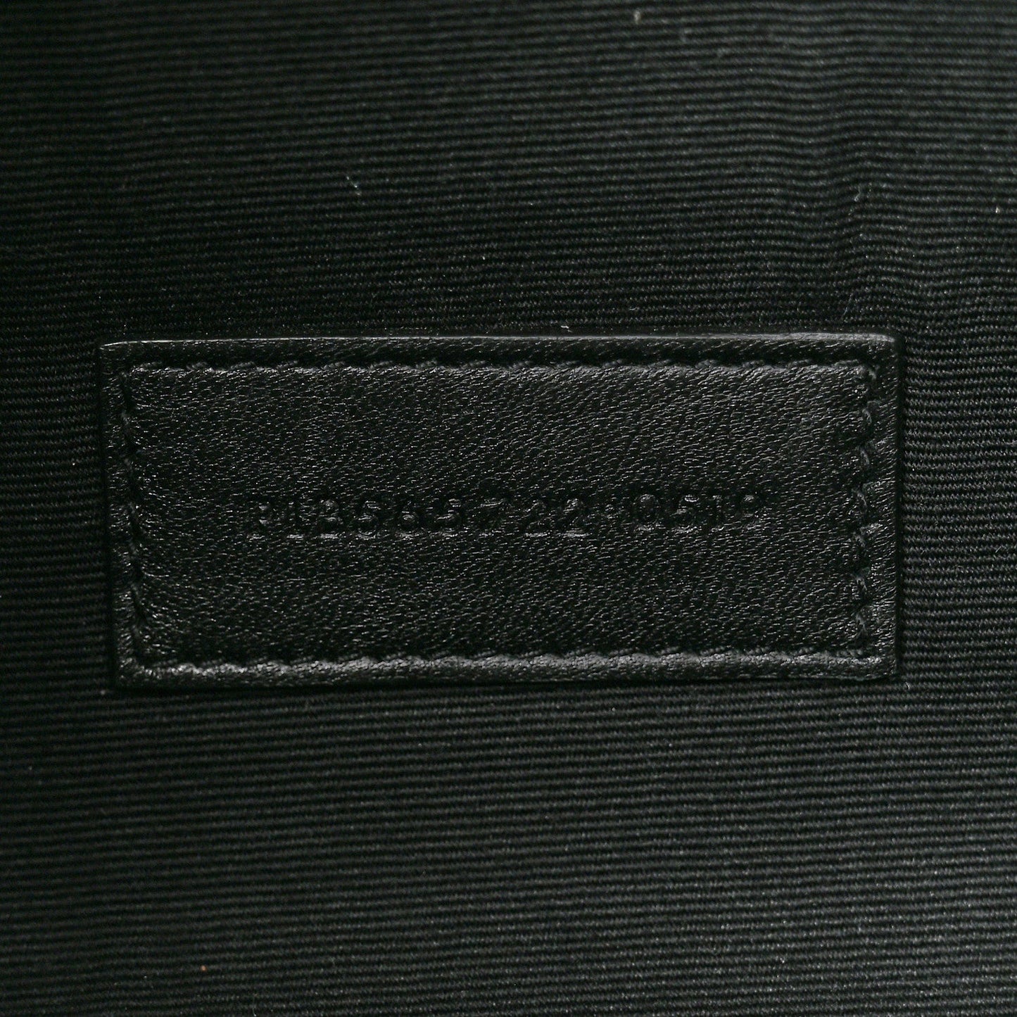 Linen Canvas Rive Gauche Zipped Pouch Black