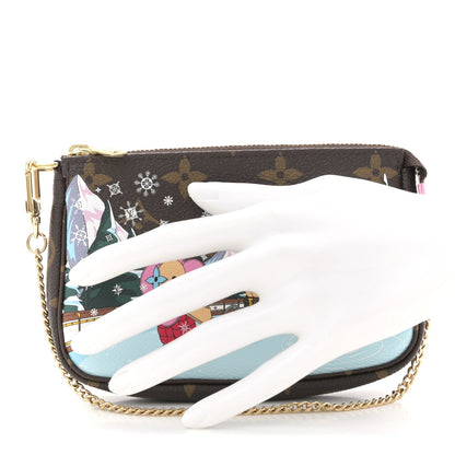 Monogram 2023 Christmas Animation Alpine Pochette Accessories Pink