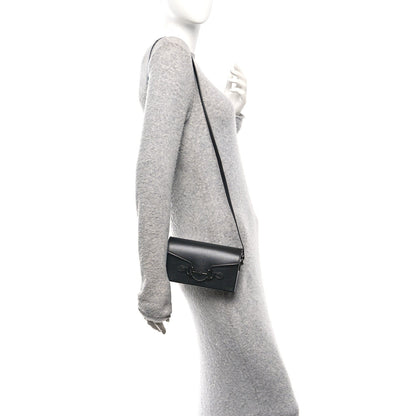 Azalea Calfskin Monochrome Mini Horsebit 1955 Shoulder Bag Black