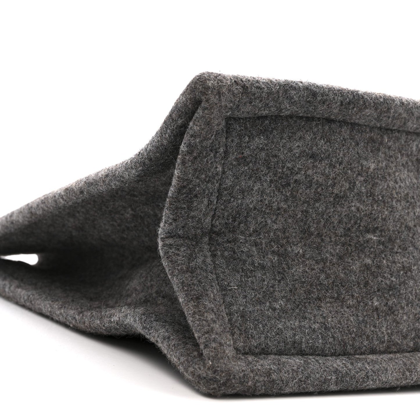 Wool Calfskin Rive Gauche Tote Grey