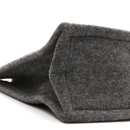Wool Calfskin Rive Gauche Tote Grey