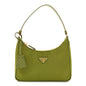 Re-Nylon Saffiano Mini Re-Edition 2005 Bag Ivy Green