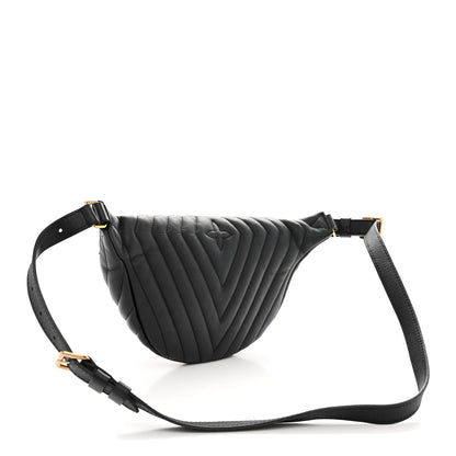 Calfskin Quilted New Wave Bumbag Black