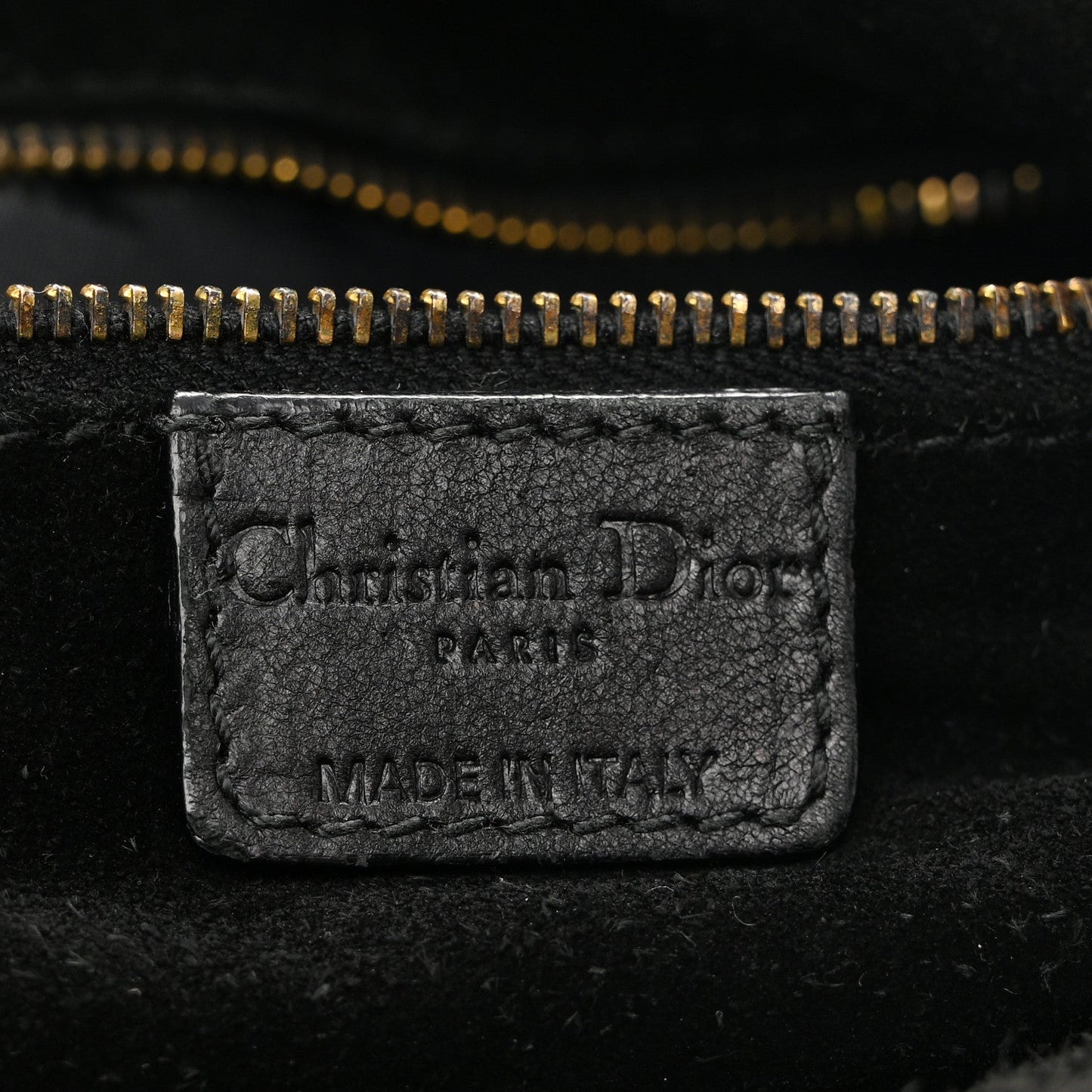 Lambskin Woven Dior Soft Shopping Tote Black