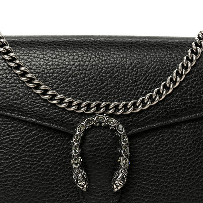 Calfskin Mini Dionysus Chain Wallet Black