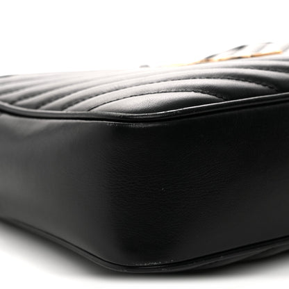 Calfskin Matelasse Monogram Lou Camera Bag Black