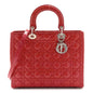 Patent Cannage Large Lady Dior Fuchsia