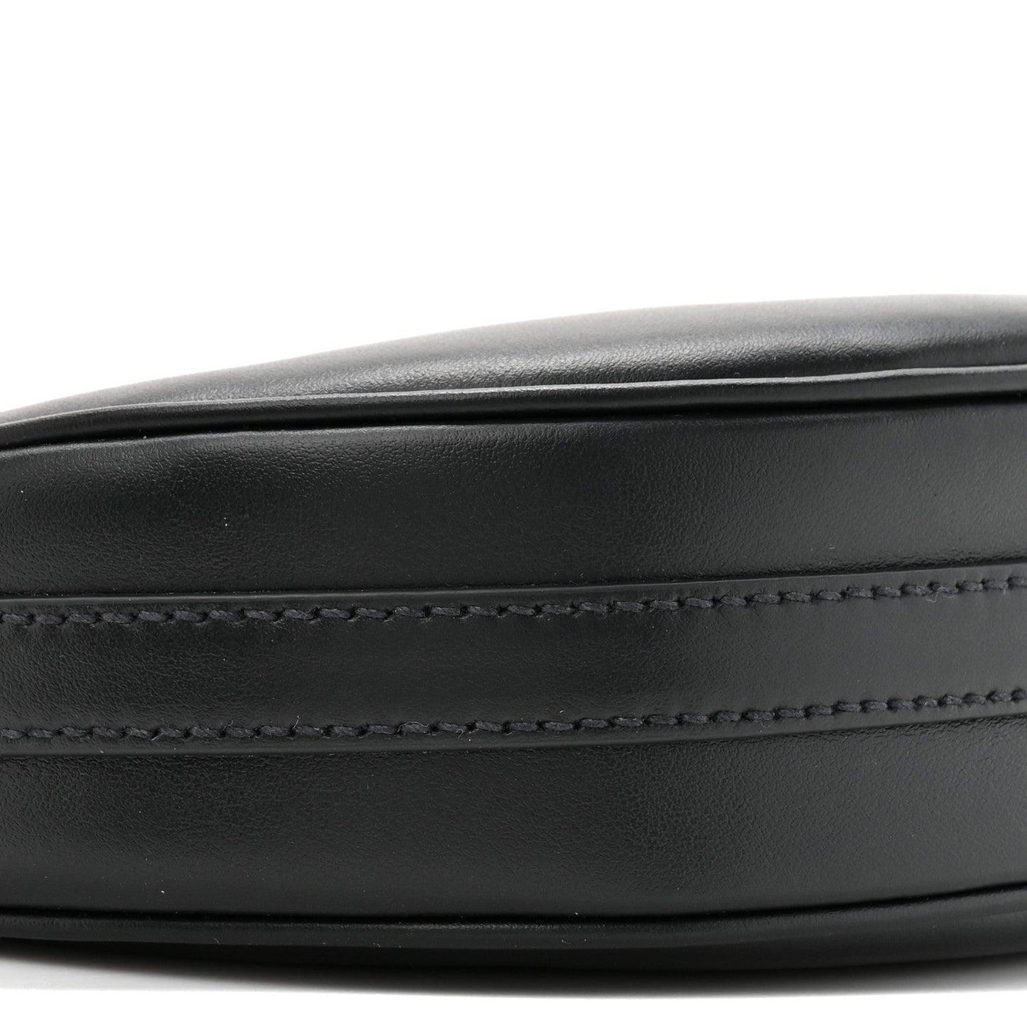 Soft Calfskin Mini Arque Shoulder Bag Black