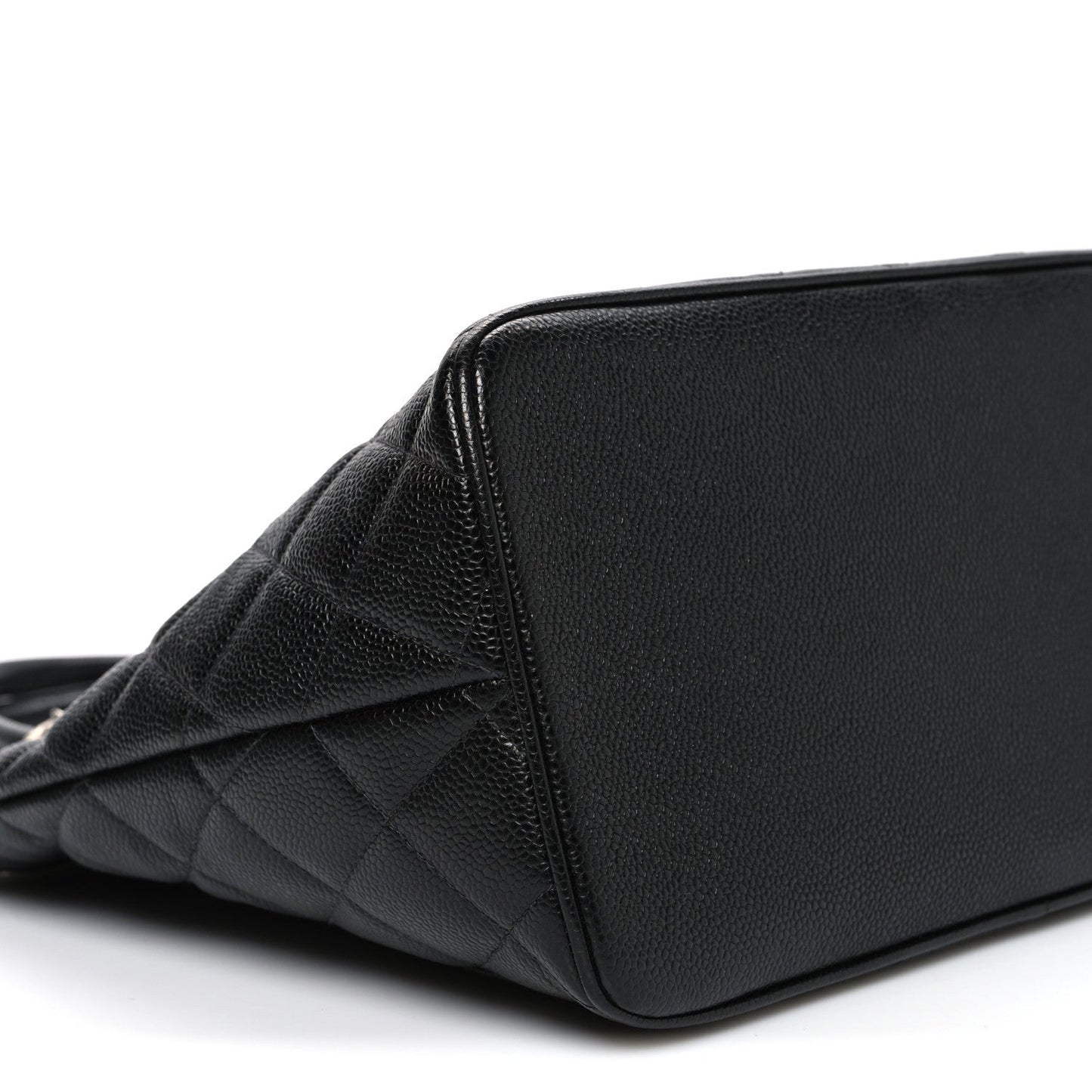 Caviar Quilted Medallion Tote Black