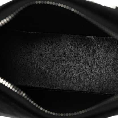 Velvet Strass Triomphe Ava Shoulder Bag Black