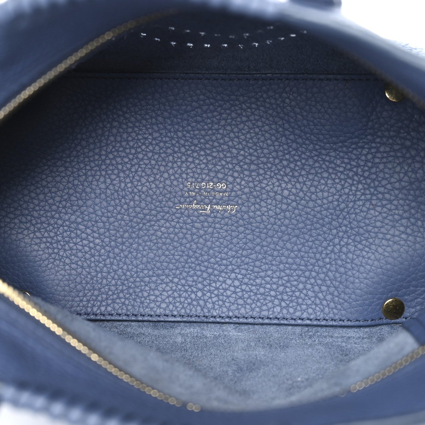 Calfskin Tote Blue