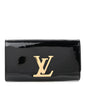 Patent Louise Clutch Black