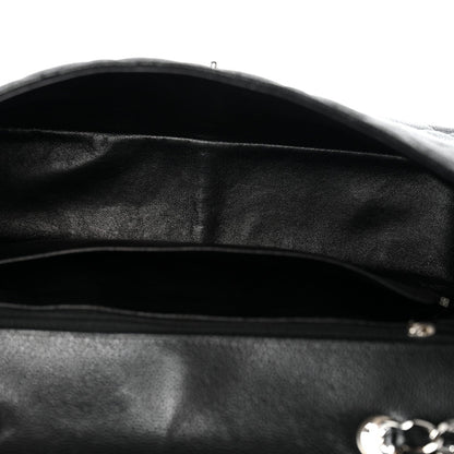 Caviar Quilted Jumbo Single Flap Black