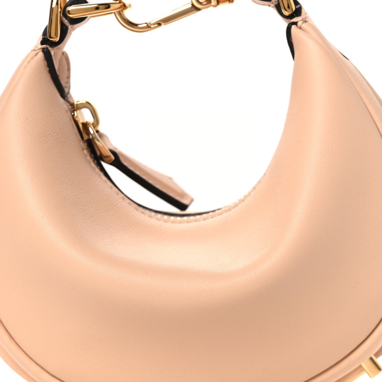 Vitello Grace Matte Nano Fendigraphy Hobo Charm Light Rose