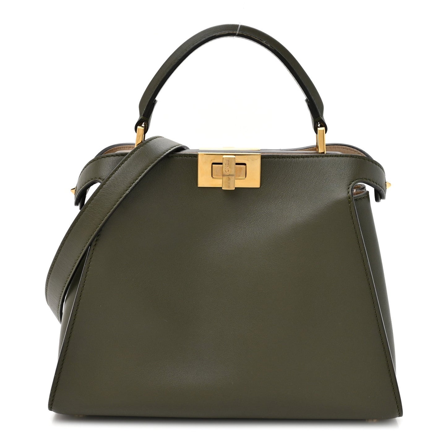 Vitello Tahiti Burro Medium Peekaboo Iconic Essentially Satchel Asparago Camelia
