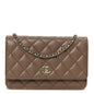 Caviar Quilted CC Turnlock Wallet On Chain WOC Brown