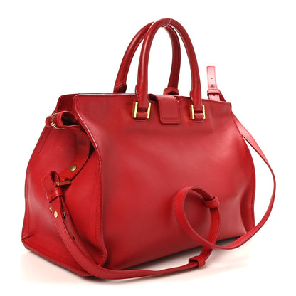 Calfskin Small Classic Y Cabas Red