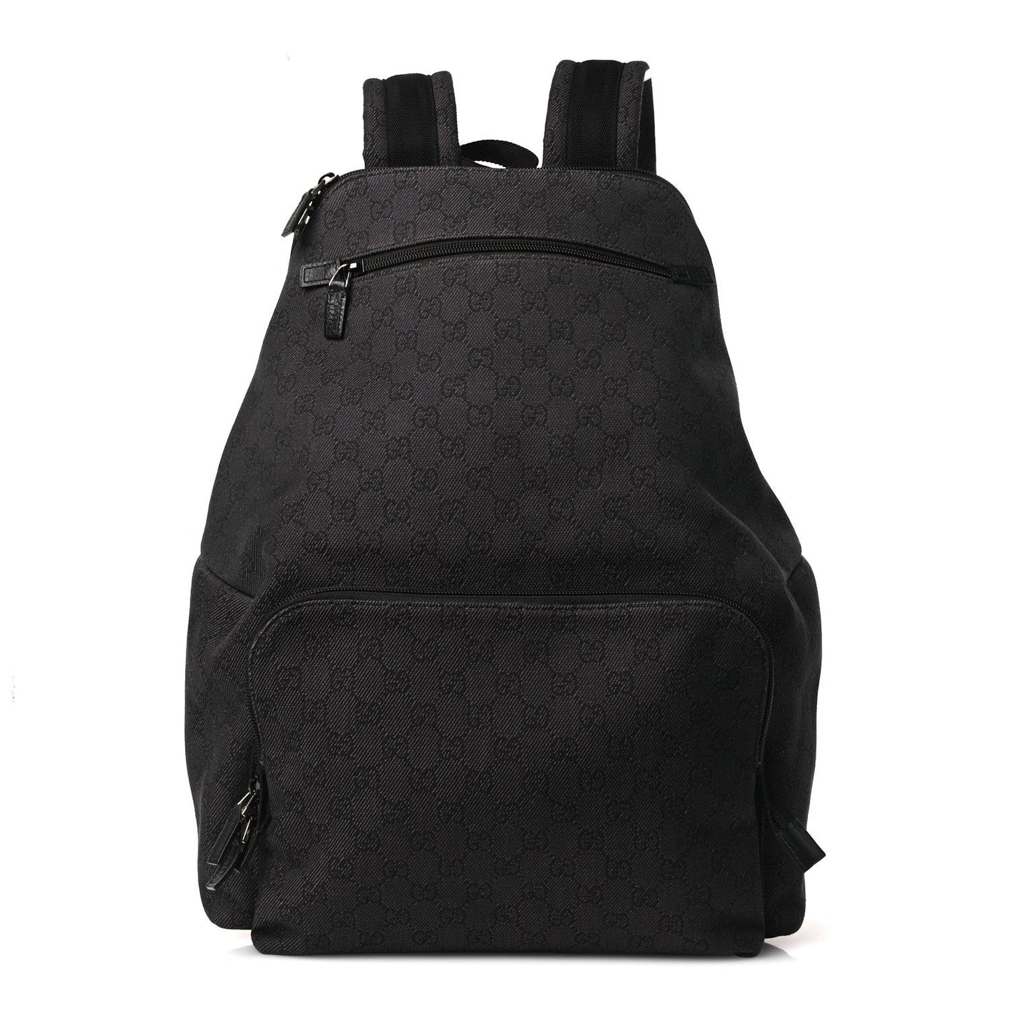 Denim Monogram Medium Backpack Black