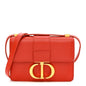 Smooth Calfskin Micro 30 Montaigne Flap Bag Orange