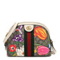GG Supreme Monogram Flora Web GG Small Ophidia Dome Shoulder Bag White